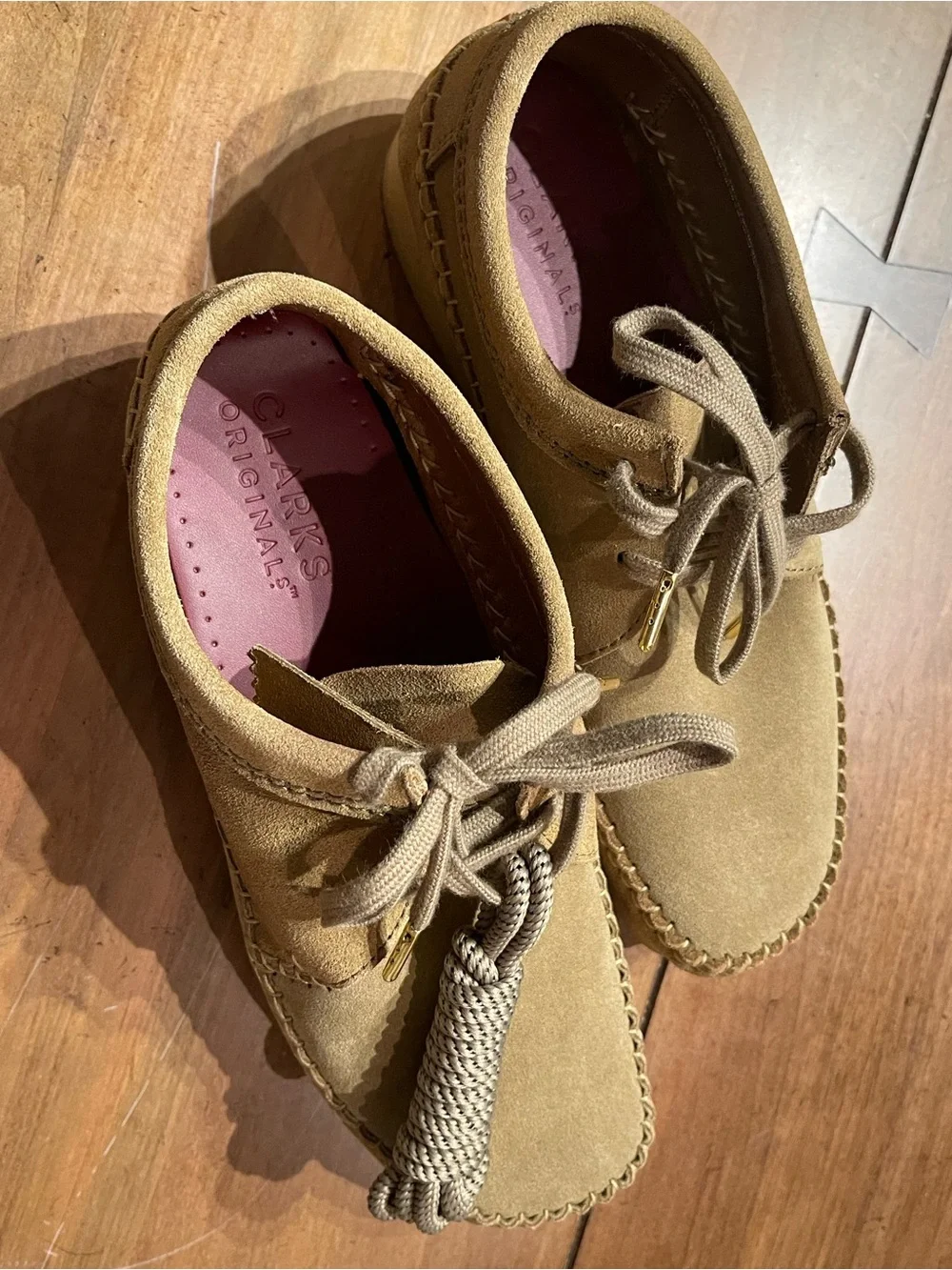 Clarks suede upper